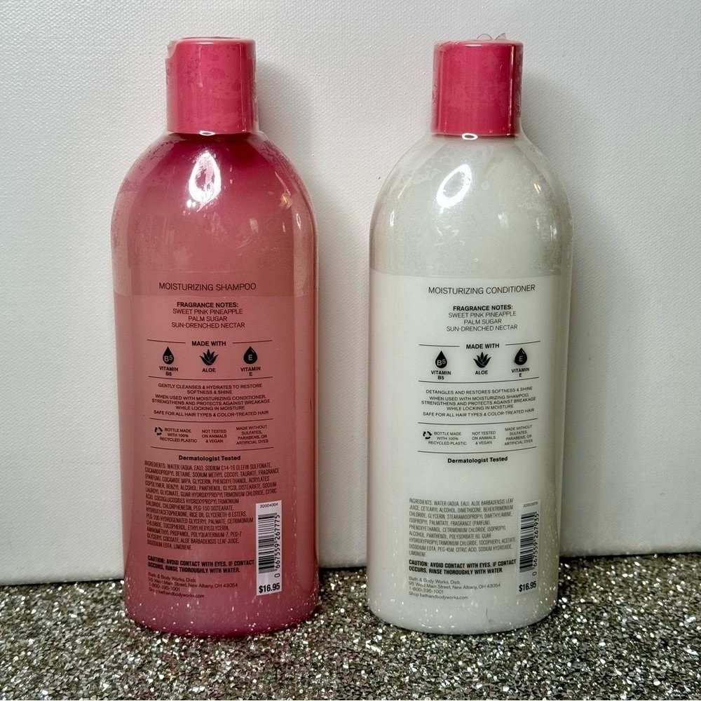 Bath & Body Works Pink Pineapple Sunrise Shampoo & Conditioner Set Nwt - Picture 4 of 5